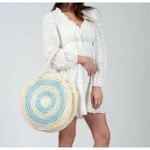 ✨LUCCA Bougainville Raffia Tote Bag✨